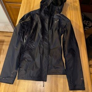 Columbia Black Women's Hooded Rain Jacket